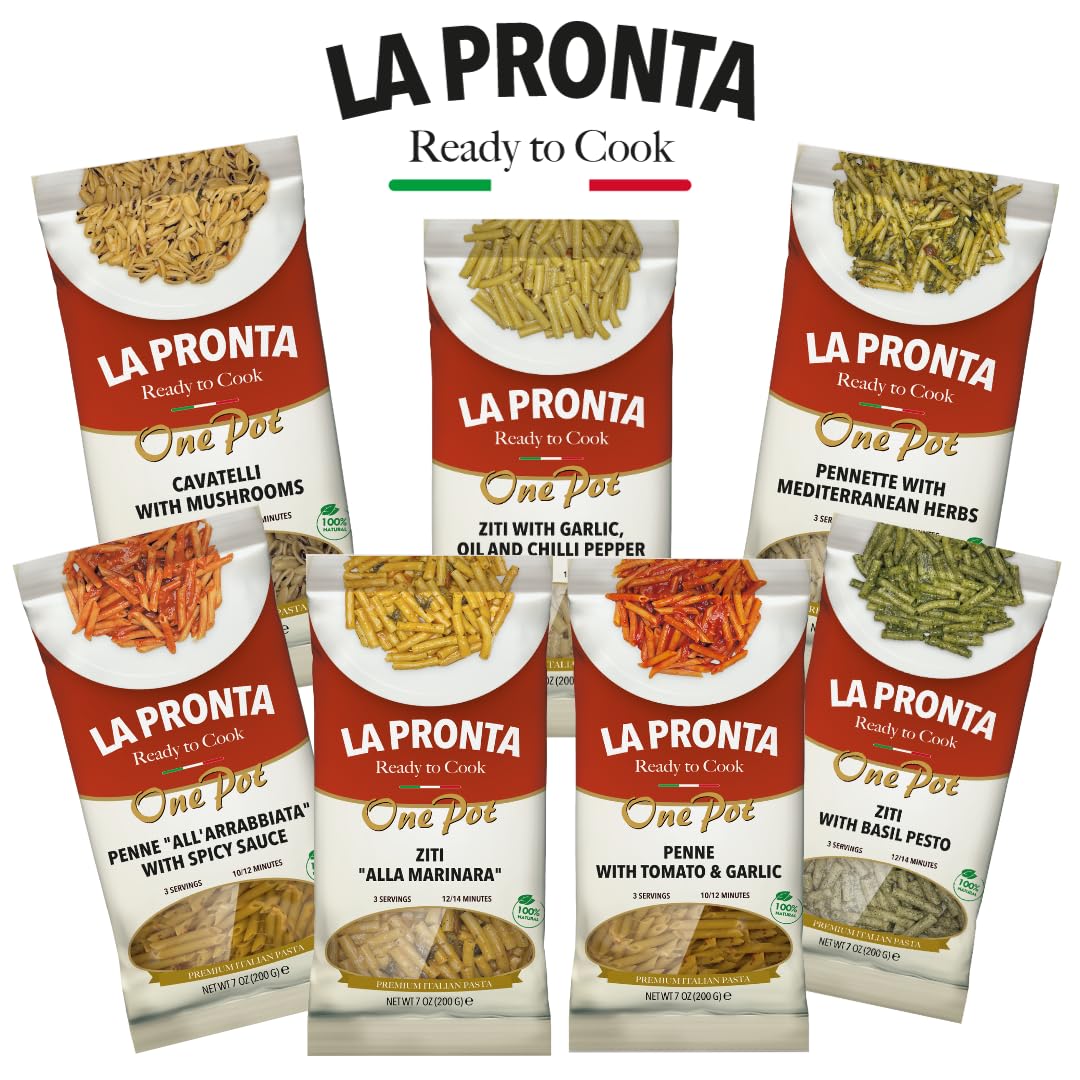 Amazon.com : LA PRONTA Penne Pasta with Herbs Pasta Mix, 3